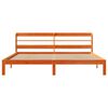 vidaXL Рамка за легло без матрак, восъчнокафяв, 180x200 см, бор масив