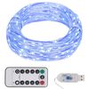 vidaXL LED стринг с 300 LED синьо 30 м