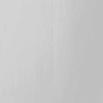 vidaXL Шкаф с чекмеджета на колелца MOSS, бял, бор масив