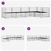 vidaXL Комплект дивани за открито 5 pcs Естествен