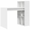 vidaXL Бюро Бяло Инженерна дървесина 108 x 55 x 103.5 см
