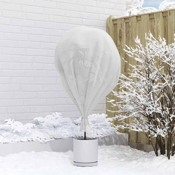vidaXL Флийс за защита на растения от замръзване Бяло 50 x 3,2 м