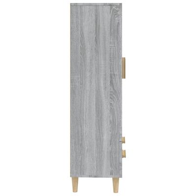 vidaXL Висок шкаф, сив сонома, 70x31x115 см, инженерно дърво