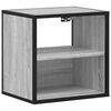 vidaXL Стенно нощно шкафче Grey Sonoma 40x31x39,5 cm