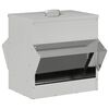 vidaXL Кокошарник Сребристо 40,5 х 45 х 41 см 20 kg