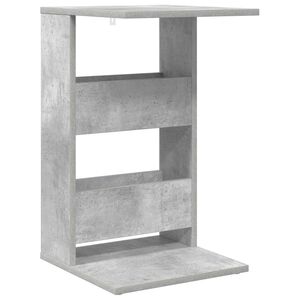 vidaXL Странична маса Циментено сиво 40 x 35 x 60,5 см