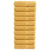 vidaXL Премиум кърпи за ръце SOLUND 10 бр злато 50x100 см 600 gsm