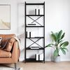 vidaXL Рафт за книги Черния дъб 40 x 30 x 85 см Инженерно дърво