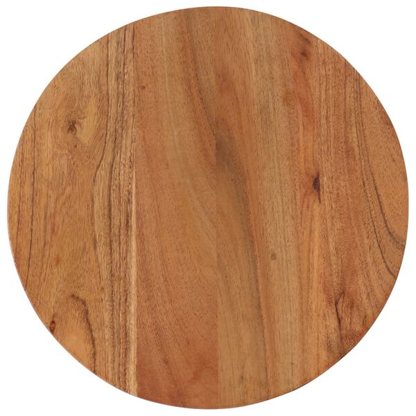 vidaXL Маса за кафе 35x35x30 см акация масив и желязо