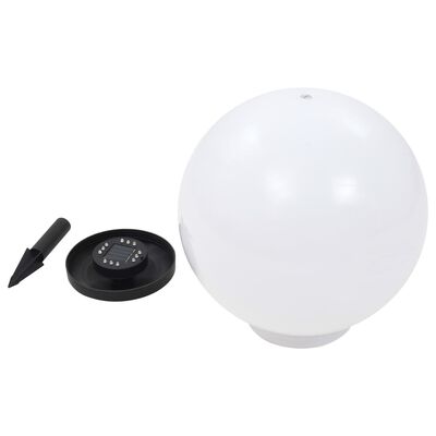 vidaXL Градинска соларна лампа, LED, сферична, 40 см, RGB