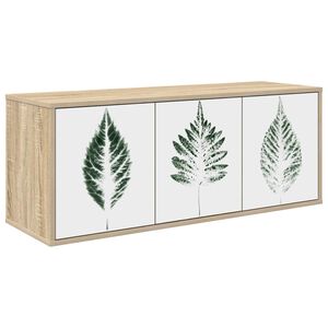 vidaXL Стенен телевизионен шкаф HANAU 102 x 33 x 40 см Дъб сонома