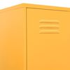 vidaXL Шкаф със заключване, горчица жълто, 35x46x180 см, стомана