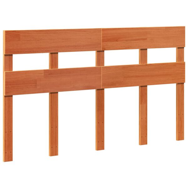 vidaXL Рамка за легло без матрак, восъчнокафяв, 150x200 см, бор масив