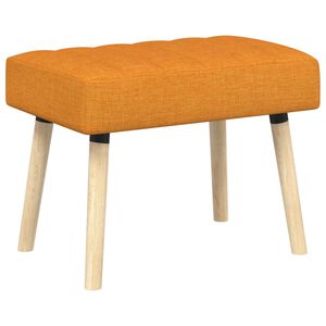 vidaXL Пейка с канали Тъмен жълт 60 x 40 x 45 см Текстил