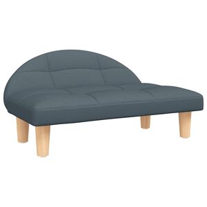 vidaXL Кучешко легло тъмносиво 70x52x30 см текстил