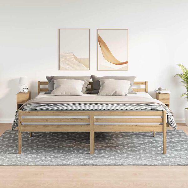 vidaXL Нощни шкафчета с чекмеджета, 2 бр, дъб артизан, 20x36x60 см