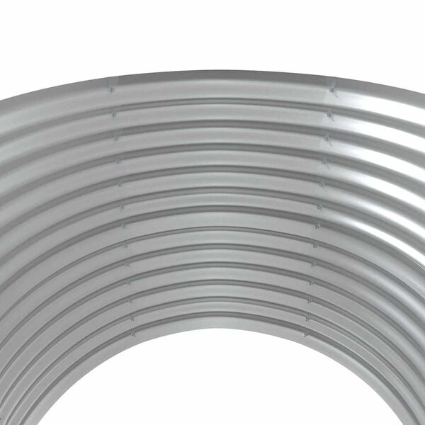 vidaXL Градинска повдигната леха поцинкована стомана сиво