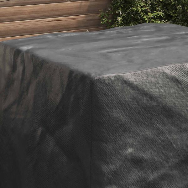 vidaXL Покривало за мебели Едноцветен Черно 116 x 100 x 120 см 420D