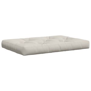 vidaXL Кушон за палет VIANEN 100% полиестер Бяло 120 x 80 x 12 cm