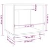vidaXL Нощно шкафче, меденокафяво, 40x30x40 см, борово дърво масив