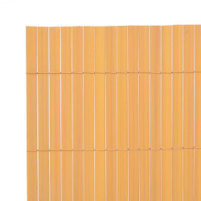 vidaXL Двустранна градинска ограда, 110x300 см, жълта