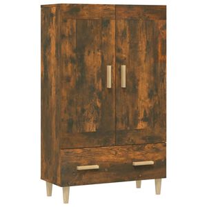 vidaXL Висок шкаф, опушен дъб, 70x31x115 см, инженерно дърво