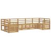 vidaXL Комплект дивани за открито 7 pcs Бяло 304 x 128,5 x 73 см