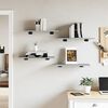 vidaXL Стенни рафтове 4 бр сив сонома 60x30x1,5 см инженерно дърво