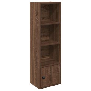 vidaXL Библиотека, кафяв дъб, 31x24x102 см, инженерно дърво