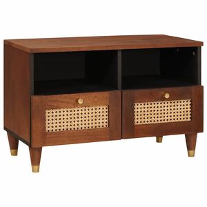 vidaXL Шкафове и стелажи за съхранение на медии Кафяво