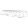 vidaXL Кокошарник Сребристо 800 x 150 x 100 см Поцинкована стомана