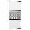 vidaXL Стъклена врата 102,5 x 2 x 205 см Алуминий Черно