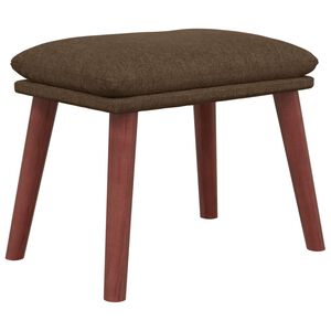 vidaXL Табуретка, кафява, 45x29,5x35 см, текстил