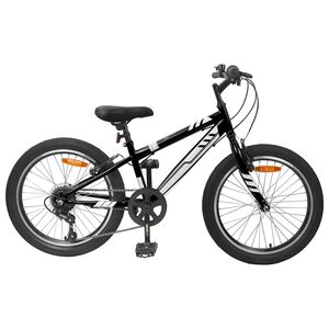 vidaXL Планински Велосипед 20 инча 6-Speed за 5-8 години Черно