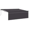 vidaXL Сгъваем навес Антрацит 400 &times; 300 cm Полиестер и алуминий