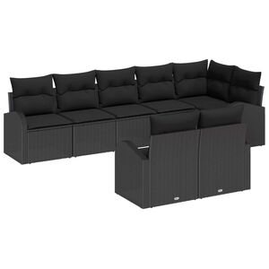 vidaXL Градински Софа Комплект 8 pcs полиратан