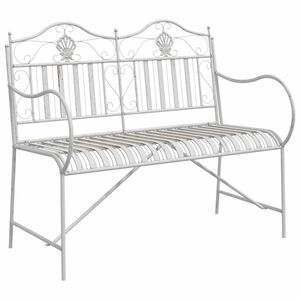 vidaXL Градинска пейка 2 -Seater 103,5 x 59 x 89 см Стомана