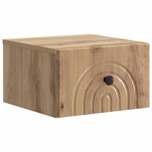 vidaXL Спален шкаф с монтаж на стена Дъб артизан 33 x 34,5 x 20 см