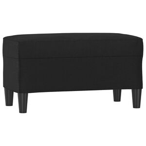 vidaXL Пейка, черна, 70x35x41 см, изкуствена кожа