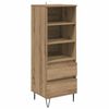 vidaXL Висок шкаф Дъб 40 x 36 x 110 см Инженерна дървесина