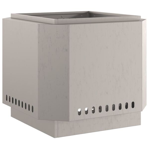 vidaXL Бездимна камина Кафяво 58 x 58 x 51 см Стомана