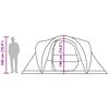 vidaXL Семейна куполна палатка, 6-местна, сиво-оранжева, водоустойчива