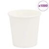 vidaXL Хартиени чаши за кафе 1000 бр. 4oz 100ml бели