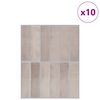vidaXL Правоъгълна плочка 10 pcs Бежово кафе 29 x 23 x 0,08 см