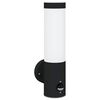 vidaXL Външна стенна лампа Черно 12 x 8,5 x 29 см
