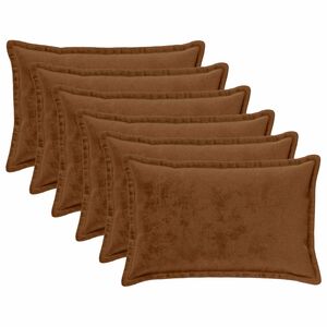 vidaXL Декоративна възглавница 6 бр. HOUTEN Светло кафяво 30 x 50 cm