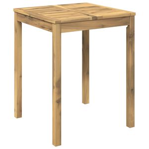 vidaXL Маса за вечеря в градината Бяло 60 x 60,5 x 75 см