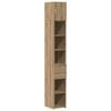 vidaXL Шкаф за съхранение 2 бр. Дъб 30 x 42,5 x 225 см
