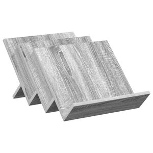 vidaXL Етажерка за списания с рафт Сив Сонома 53 x 40 x 28,5 см