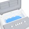 vidaXL Преносим въздушен охладител 3-в-1 бял 264x255x680 мм 80 W